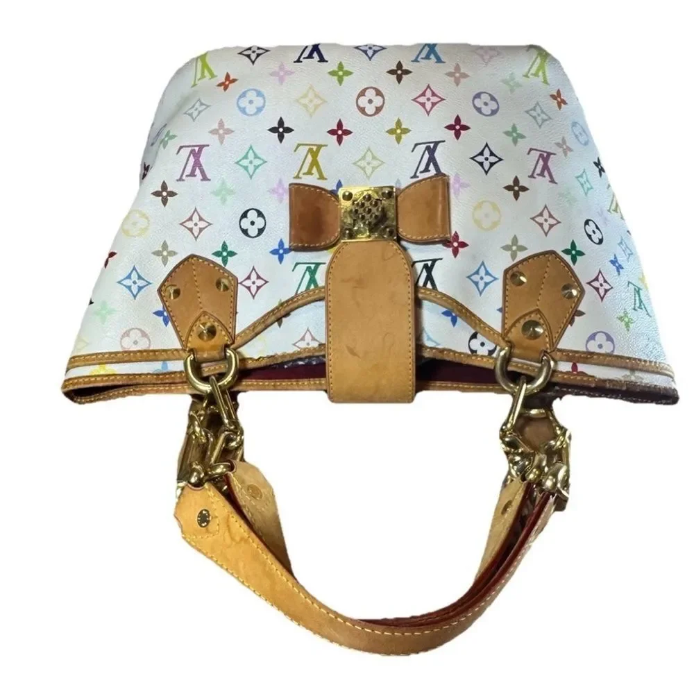 Louis Vuitton Murakami 33 Color Coated Canvas Multicolor LV Anne Shoulder Bag MM